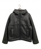 SUPREMEシュプリーム）の古着「Faux Shearling Hooded Jacket」｜ブラック
