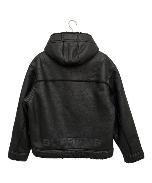 SUPREME（シュプリーム）SUPREME (シュプリーム) Faux Shearling Hooded Jacket ブラック サイズ:Mの古着・服飾アイテム