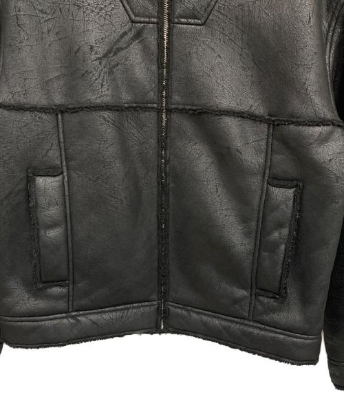 SUPREME（シュプリーム）SUPREME (シュプリーム) Faux Shearling Hooded Jacket ブラック サイズ:Mの古着・服飾アイテム