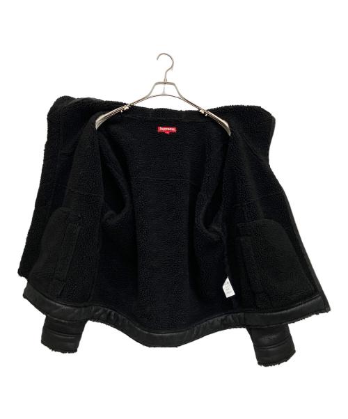 SUPREME（シュプリーム）SUPREME (シュプリーム) Faux Shearling Hooded Jacket ブラック サイズ:Mの古着・服飾アイテム