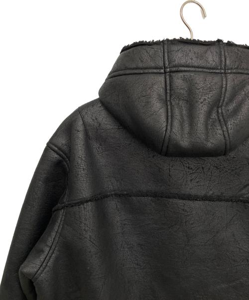 SUPREME（シュプリーム）SUPREME (シュプリーム) Faux Shearling Hooded Jacket ブラック サイズ:Mの古着・服飾アイテム