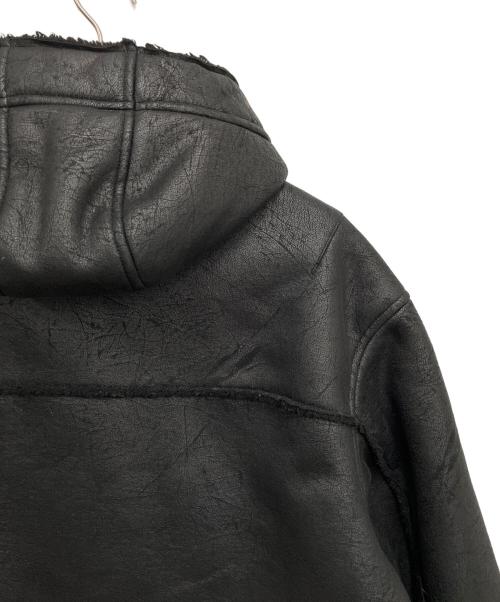 SUPREME（シュプリーム）SUPREME (シュプリーム) Faux Shearling Hooded Jacket ブラック サイズ:Mの古着・服飾アイテム