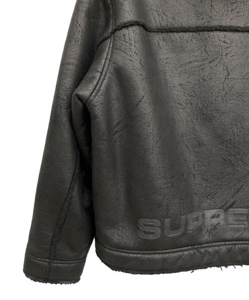 SUPREME（シュプリーム）SUPREME (シュプリーム) Faux Shearling Hooded Jacket ブラック サイズ:Mの古着・服飾アイテム