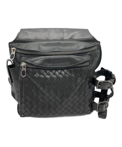 BOTTEGA VENETA（ボッテガベネタ）BOTTEGA VENETA (ボッテガベネタ) ウエストバッグ ブラックの古着・服飾アイテム