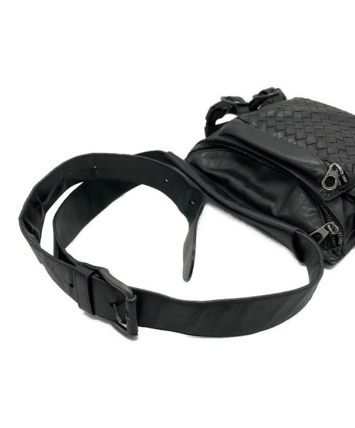 BOTTEGA VENETA（ボッテガベネタ）BOTTEGA VENETA (ボッテガベネタ) ウエストバッグ ブラックの古着・服飾アイテム