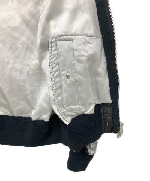 sacai（サカイ）sacai (サカイ) ワールドマップブルゾン ブラック サイズ:1の古着・服飾アイテム