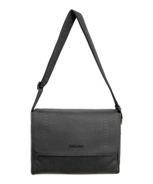 EMPORIO ARMANI（エンポリオ アルマーニ）EMPORIO ARMANI (エンポリオ アルマーニ) ショルダーバッグ ブラックの古着・服飾アイテム