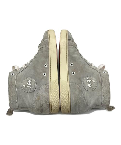 Christian Louboutin（クリスチャン・ルブタン）Christian Louboutin (クリスチャン・ルブタン) LOUIS FLAT VEAU VELOURS グレー×ホワイト サイズ:SIZE 43の古着・服飾アイテム