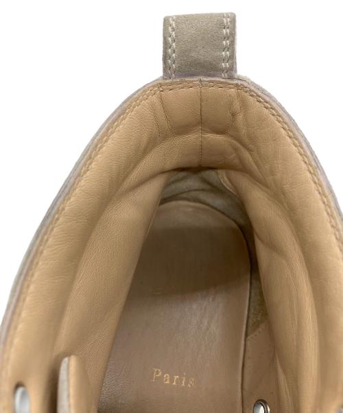 Christian Louboutin（クリスチャン・ルブタン）Christian Louboutin (クリスチャン・ルブタン) LOUIS FLAT VEAU VELOURS グレー×ホワイト サイズ:SIZE 43の古着・服飾アイテム