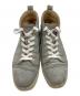 Christian Louboutin (クリスチャン・ルブタン) LOUIS FLAT VEAU VELOURS グレー×ホワイト サイズ:SIZE 43：18000円