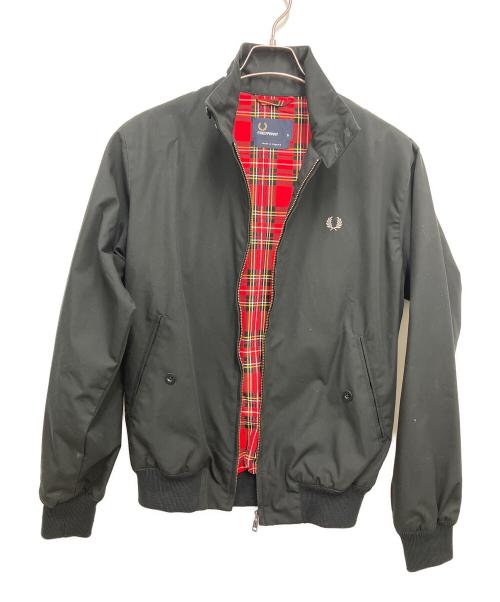 FRED PERRY（フレッドペリー）FRED PERRY (フレッドペリー) ジップジャケット ブラック×レッド サイズ:Sの古着・服飾アイテム