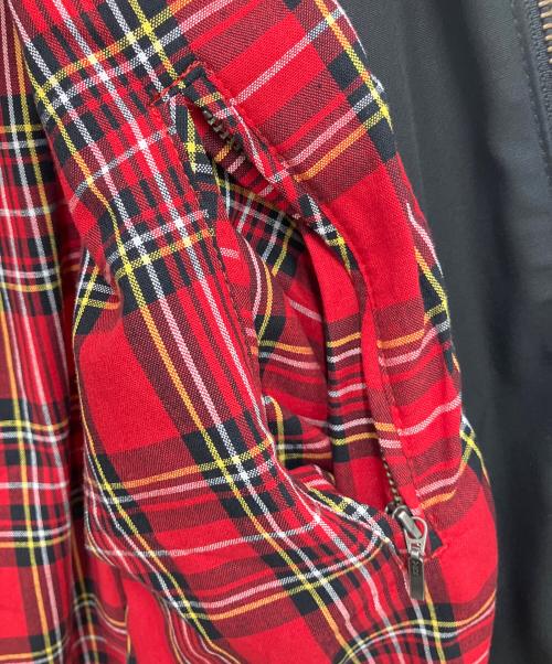 FRED PERRY（フレッドペリー）FRED PERRY (フレッドペリー) ジップジャケット ブラック×レッド サイズ:Sの古着・服飾アイテム