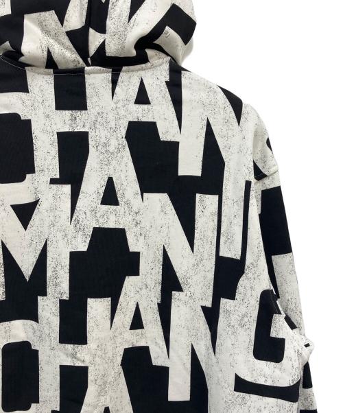 ARMANI EXCHANGE（アルマーニ エクスチェンジ）ARMANI EXCHANGE (アルマーニ エクスチェンジ) プルオーバーパーカー ホワイト×ブラック サイズ:Mの古着・服飾アイテム
