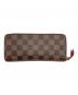 LOUIS VUITTON (ルイ ヴィトン) ポルトフォイユ･クレマンス ダミエ ブラウン：25000円