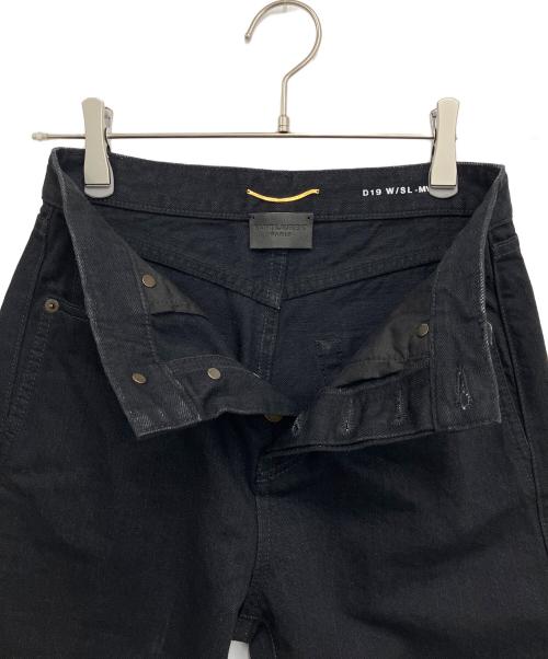 Saint Laurent Paris（サンローランパリ）Saint Laurent Paris (サンローランパリ) スキニーデニムパンツ ブラック サイズ:SIZE 61cmの古着・服飾アイテム