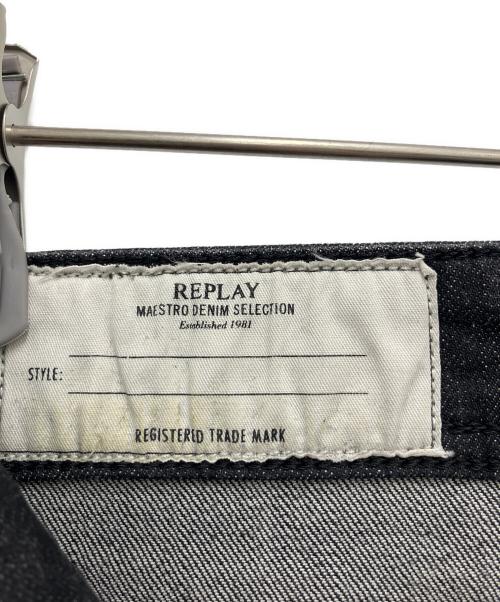 REPLAY（リプレイ）REPLAY (リプレイ) スキニーデニムパンツ ブラック×レッド サイズ:28の古着・服飾アイテム