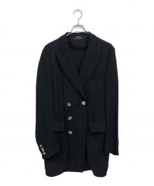 GIORGIO ARMANI（ジョルジョアルマーニ）の古着「ダブルロングコート」｜ブラック