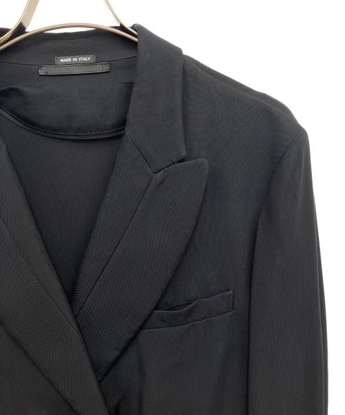 GIORGIO ARMANI（ジョルジョアルマーニ）GIORGIO ARMANI (ジョルジョアルマーニ) ダブルロングコート ブラック サイズ:50の古着・服飾アイテム