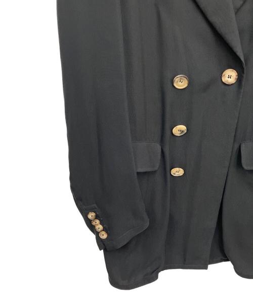 GIORGIO ARMANI（ジョルジョアルマーニ）GIORGIO ARMANI (ジョルジョアルマーニ) ダブルロングコート ブラック サイズ:50の古着・服飾アイテム