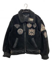 AVIREX（アヴィレックス）の古着「TOP GUN RETRO BOA」｜ブラック