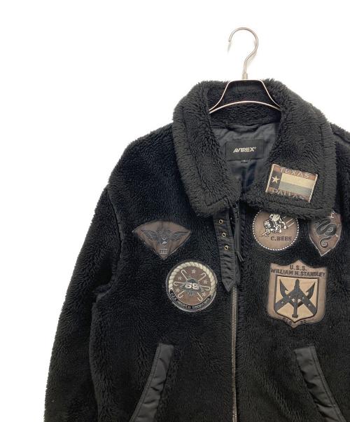 AVIREX（アヴィレックス）AVIREX (アヴィレックス) TOP GUN RETRO BOA ブラック サイズ:Lの古着・服飾アイテム