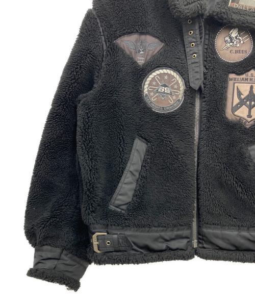 AVIREX（アヴィレックス）AVIREX (アヴィレックス) TOP GUN RETRO BOA ブラック サイズ:Lの古着・服飾アイテム