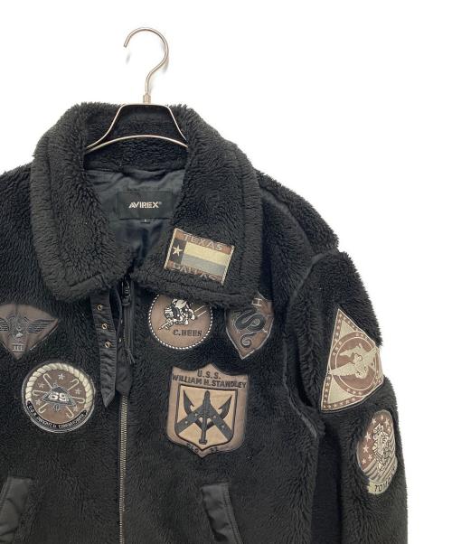 AVIREX（アヴィレックス）AVIREX (アヴィレックス) TOP GUN RETRO BOA ブラック サイズ:Lの古着・服飾アイテム