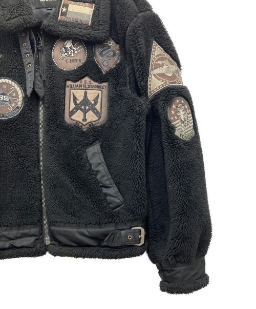AVIREX（アヴィレックス）AVIREX (アヴィレックス) TOP GUN RETRO BOA ブラック サイズ:Lの古着・服飾アイテム