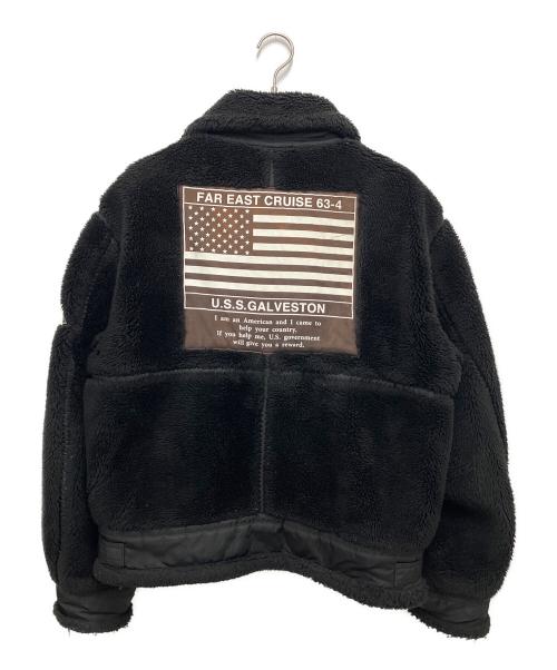 AVIREX（アヴィレックス）AVIREX (アヴィレックス) TOP GUN RETRO BOA ブラック サイズ:Lの古着・服飾アイテム