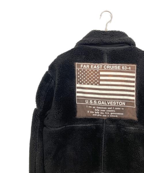 AVIREX（アヴィレックス）AVIREX (アヴィレックス) TOP GUN RETRO BOA ブラック サイズ:Lの古着・服飾アイテム