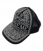 SUPREMEシュプリーム）の古着「Vaquero Mesh Back 5Panel Cap」｜ブラック×シルバー