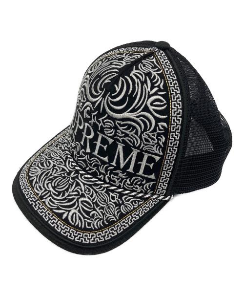 SUPREME（シュプリーム）SUPREME (シュプリーム) Vaquero Mesh Back 5Panel Cap ブラック×シルバーの古着・服飾アイテム