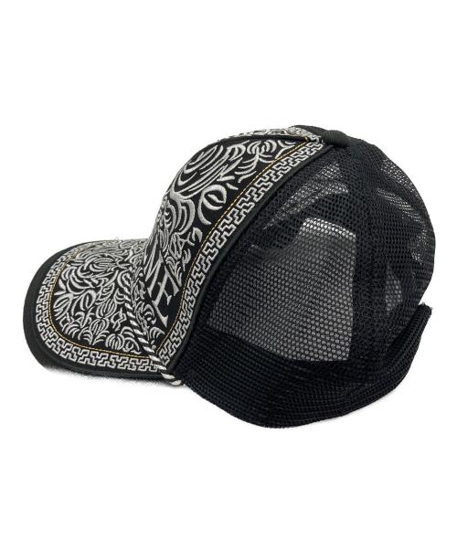 SUPREME（シュプリーム）SUPREME (シュプリーム) Vaquero Mesh Back 5Panel Cap ブラック×シルバーの古着・服飾アイテム