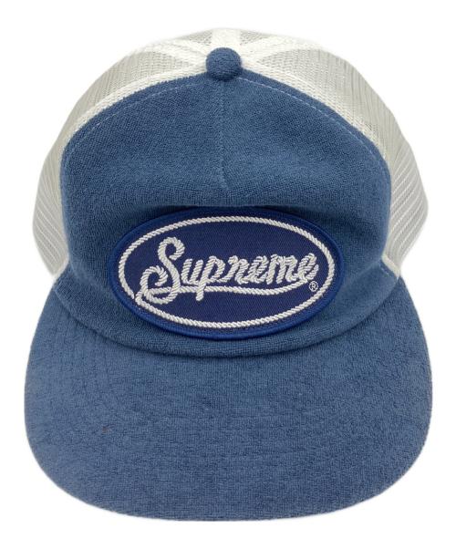 SUPREME（シュプリーム）SUPREME (シュプリーム) Terry Mesh Back 5 Panel ネイビー×ホワイトの古着・服飾アイテム