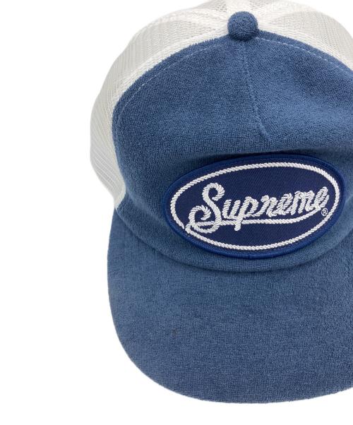 SUPREME（シュプリーム）SUPREME (シュプリーム) Terry Mesh Back 5 Panel ネイビー×ホワイトの古着・服飾アイテム