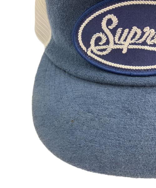 SUPREME（シュプリーム）SUPREME (シュプリーム) Terry Mesh Back 5 Panel ネイビー×ホワイトの古着・服飾アイテム