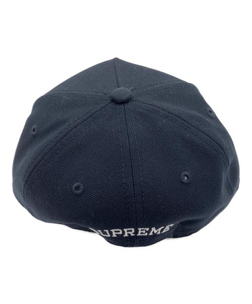 SUPREME（シュプリーム）SUPREME (シュプリーム) New Era (ニューエラ) 	Sharp Spellout Adjustable New Era ネイビー×レッドの古着・服飾アイテム