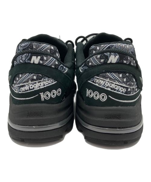 NEW BALANCE（ニューバランス）NEW BALANCE (ニューバランス) New Balance M1000 “Bāṅdhnū” ブラック×ホワイト サイズ:27の古着・服飾アイテム