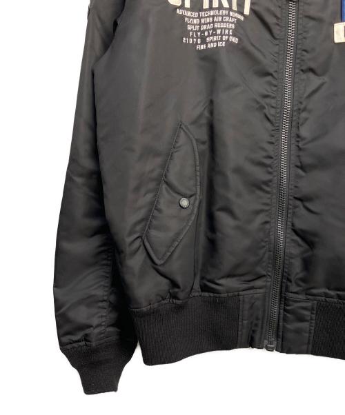 AVIREX（アヴィレックス）AVIREX (アヴィレックス) MA-1ジャケット ブラック×オレンジ サイズ:2XLの古着・服飾アイテム