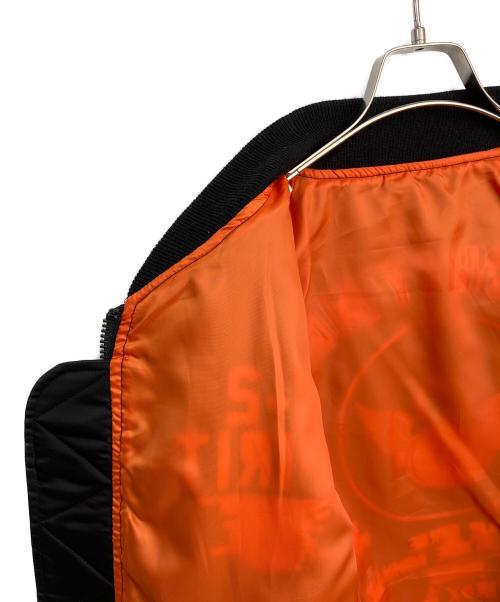 AVIREX（アヴィレックス）AVIREX (アヴィレックス) MA-1ジャケット ブラック×オレンジ サイズ:2XLの古着・服飾アイテム