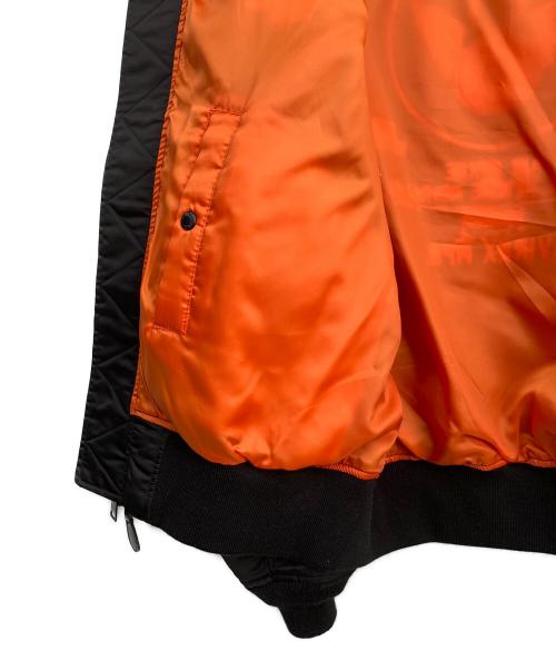 AVIREX（アヴィレックス）AVIREX (アヴィレックス) MA-1ジャケット ブラック×オレンジ サイズ:2XLの古着・服飾アイテム
