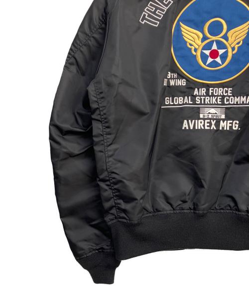 AVIREX（アヴィレックス）AVIREX (アヴィレックス) MA-1ジャケット ブラック×オレンジ サイズ:2XLの古着・服飾アイテム