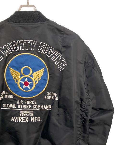 AVIREX（アヴィレックス）AVIREX (アヴィレックス) MA-1ジャケット ブラック×オレンジ サイズ:2XLの古着・服飾アイテム