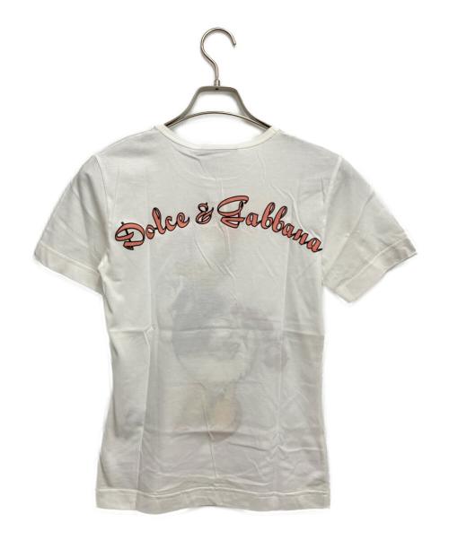 DOLCE & GABBANA（ドルチェ＆ガッバーナ）DOLCE & GABBANA (ドルチェ＆ガッバーナ) DISNEY (ディズニー) 半袖カットソー ホワイト サイズ:SIZE 40の古着・服飾アイテム