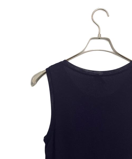 HERMES（エルメス）HERMES (エルメス) ノースリーブ・キャミソールワンピース ネイビー サイズ:SIZE34の古着・服飾アイテム