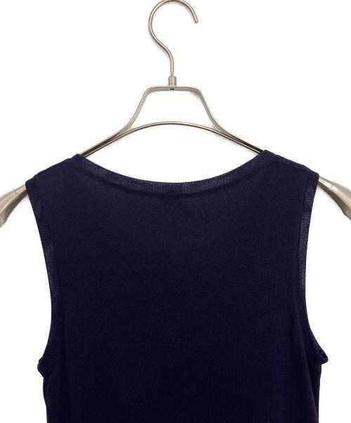 HERMES（エルメス）HERMES (エルメス) ノースリーブ・キャミソールワンピース ネイビー サイズ:SIZE34の古着・服飾アイテム