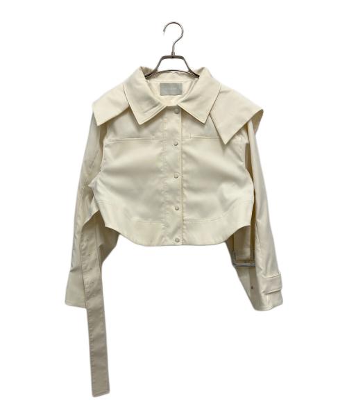 CELFORD（セルフォード）CELFORD (セルフォード) ビッグフードショートトレンチ アイボリー サイズ:ONEの古着・服飾アイテム