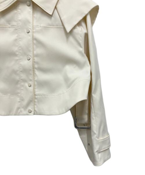 CELFORD（セルフォード）CELFORD (セルフォード) ビッグフードショートトレンチ アイボリー サイズ:ONEの古着・服飾アイテム