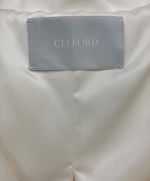CELFORD（セルフォード）CELFORD (セルフォード) ビッグフードショートトレンチ アイボリー サイズ:ONEの古着・服飾アイテム