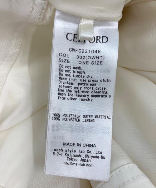 CELFORD（セルフォード）CELFORD (セルフォード) ビッグフードショートトレンチ アイボリー サイズ:ONEの古着・服飾アイテム